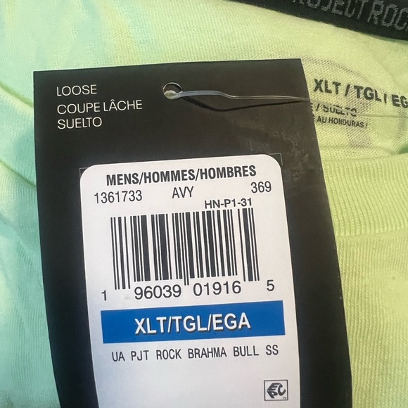 Under Armour Black and Green Short Sleeve Tee with Bold Graphic - Picture 4 of 5